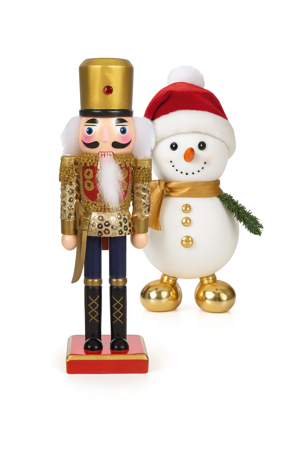 Weihnachtsnussknacker Figur – 25 cm Holz Soldat für Tisch-Deko & Regaldekoration