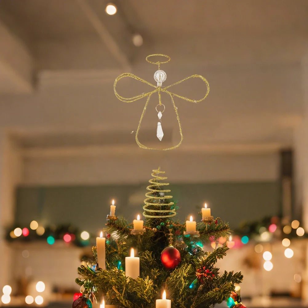Weihnachtsengel-Baumspitze mit LED