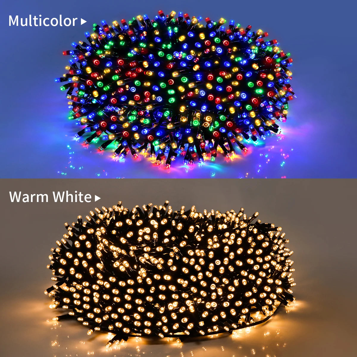 Wasserfeste LED Lichterkette für Garten – Weihnachts- & Festtagsdeko