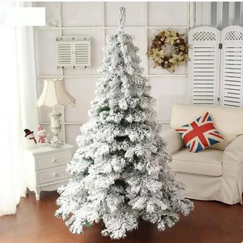 120-210 cm Weißer Schnee PVC Weihnachtsbaum – Banana Tree für Weihnachtsdekoration & Neujahr Party-Deko