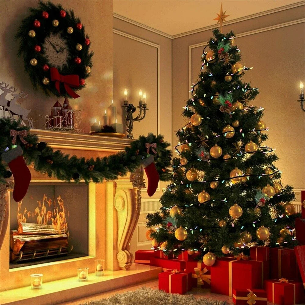 1/5 Stück Weihnachts-Dekoration – Künstliche Tannenzapfen mit Roten Beeren für Baum Anhänger & Festliche Deko“