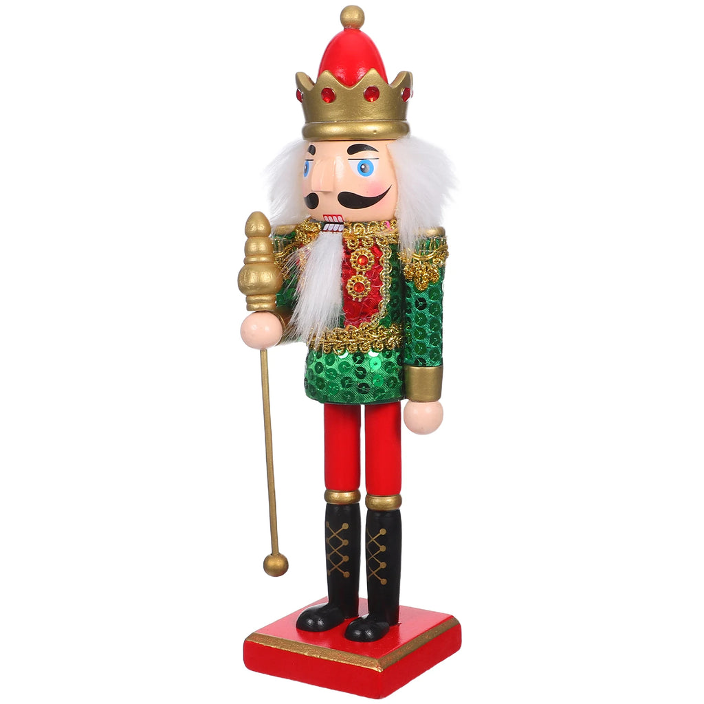 Weihnachtsnussknacker Figur – 25 cm Holz Soldat für Tisch-Deko & Regaldekoration
