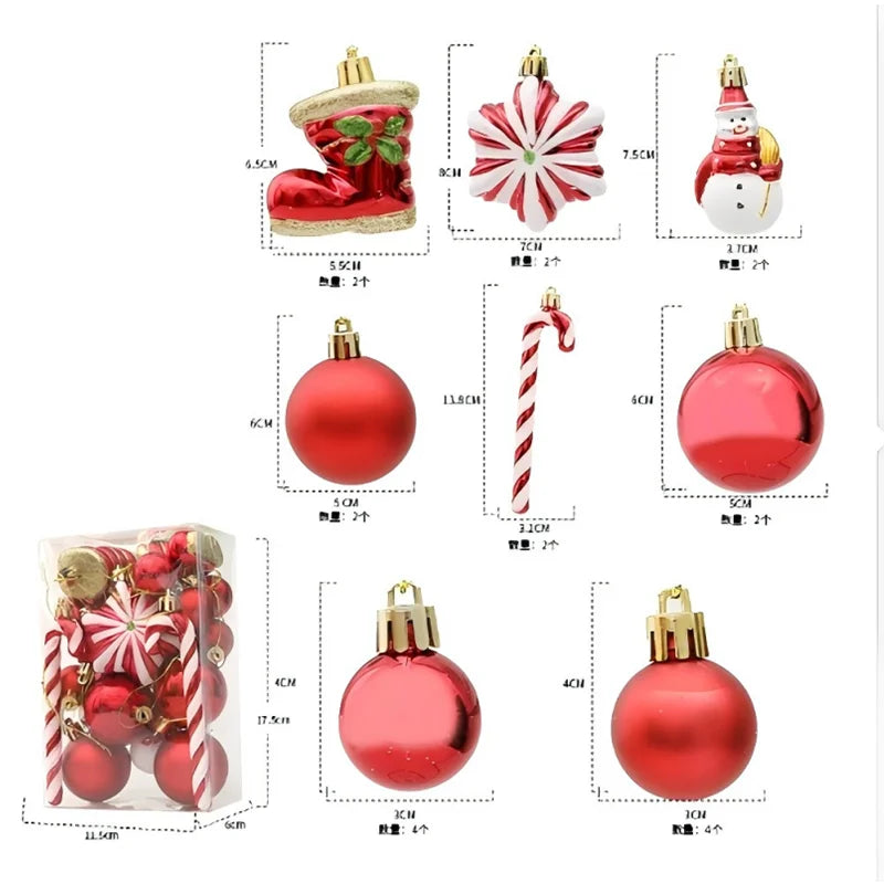 LumiBalls™ – Edles Weihnachtskugel-Set in festlichen Farben