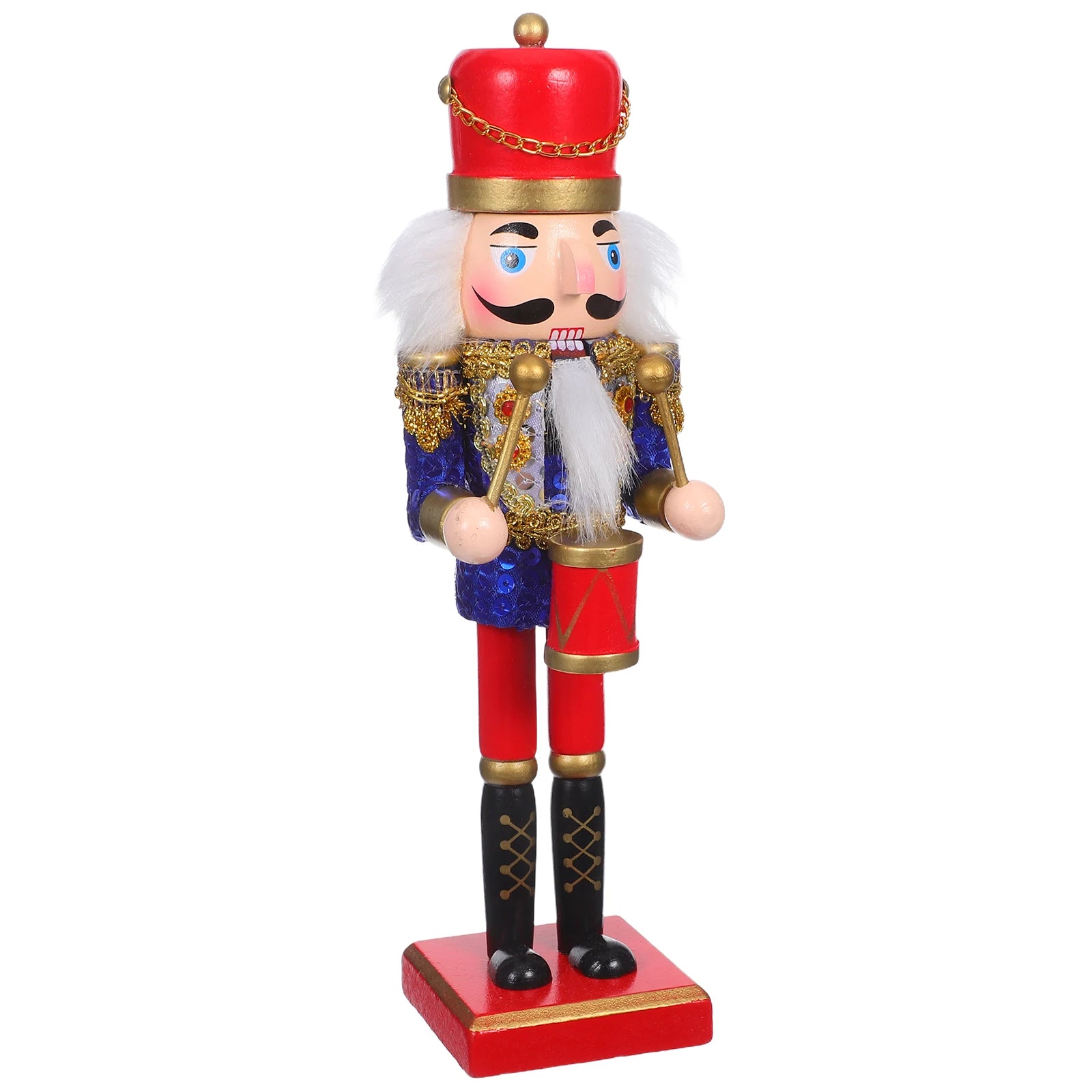 Weihnachtsnussknacker Figur – 25 cm Holz Soldat für Tisch-Deko & Regaldekoration