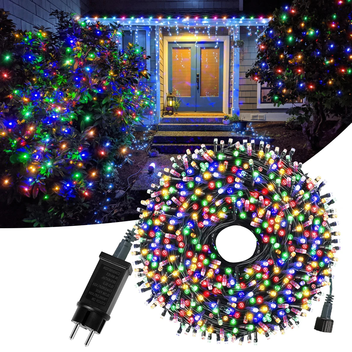Wasserfeste LED Lichterkette für Garten – Weihnachts- & Festtagsdeko