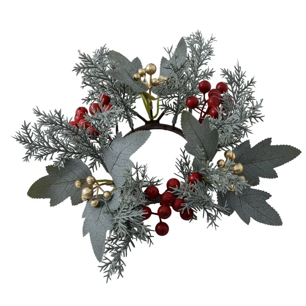 NordCandle™ – Weihnachtskranz mit Beeren & Tannenzapfen