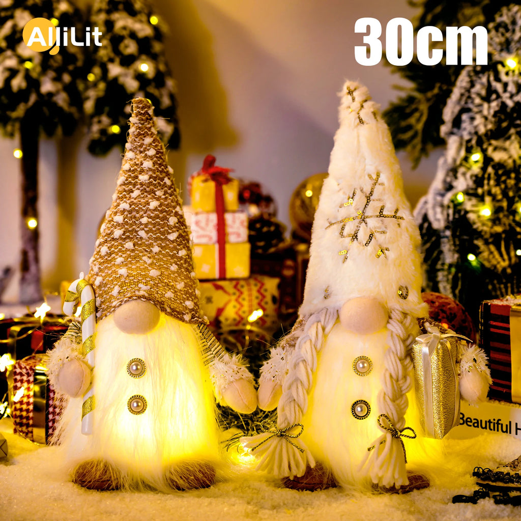 Leuchtender Wichtel – 30 cm Weihnachtsbaum-Deko & Nachtlicht