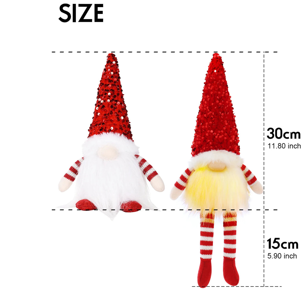 Leuchtender Wichtel – 30 cm Weihnachtsbaum-Deko & Nachtlicht