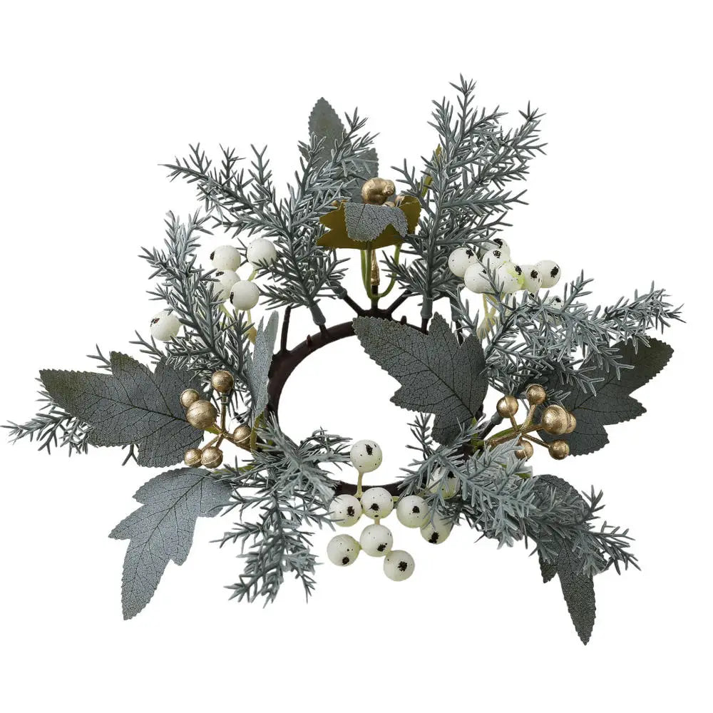 NordCandle™ – Weihnachtskranz mit Beeren & Tannenzapfen
