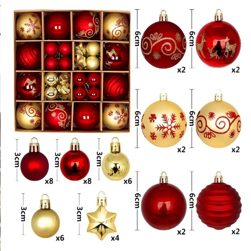 LumiBalls™ – Edles Weihnachtskugel-Set in festlichen Farben