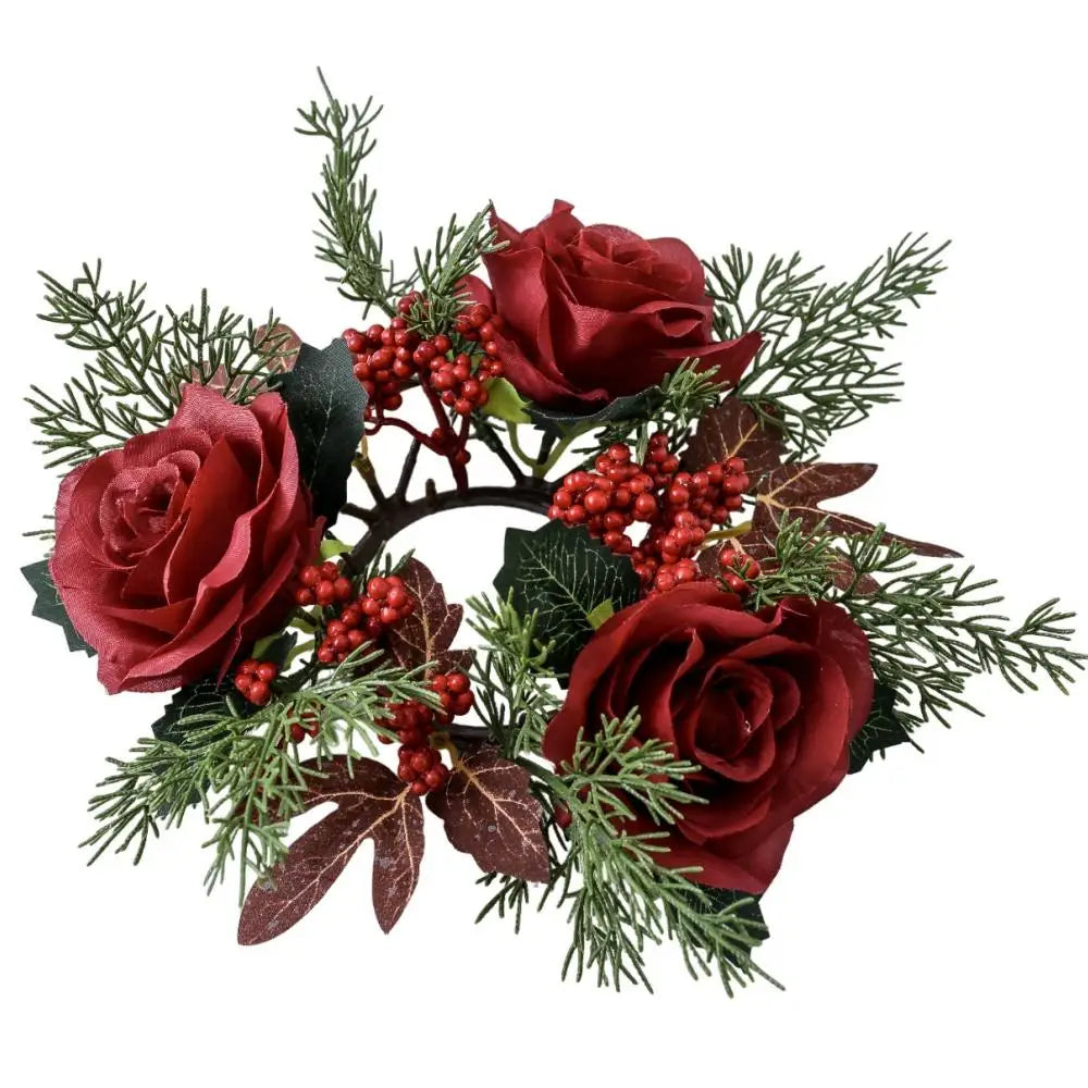 NordCandle™ – Weihnachtskranz mit Beeren & Tannenzapfen