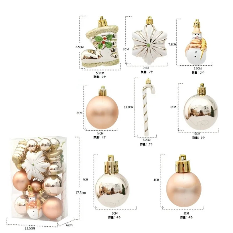 LumiBalls™ – Edles Weihnachtskugel-Set in festlichen Farben