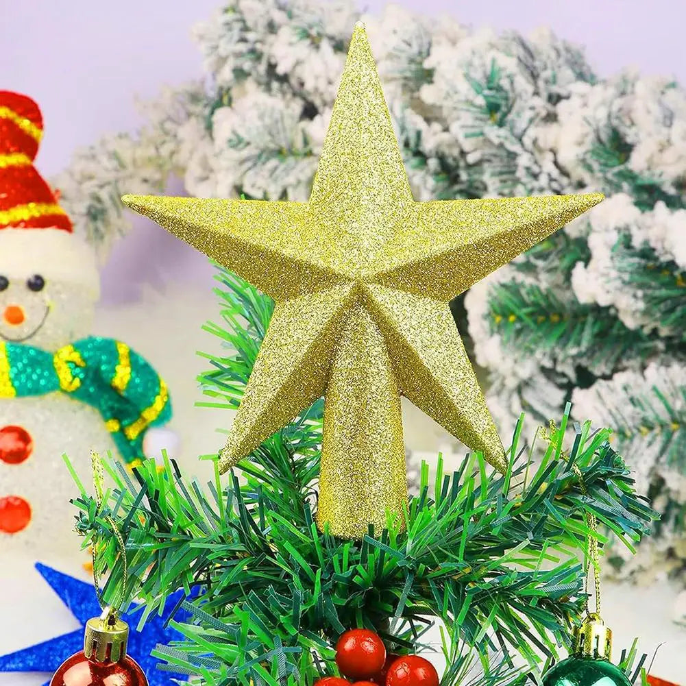 Weihnachtsbaumspitze Stern aus Kunststoff