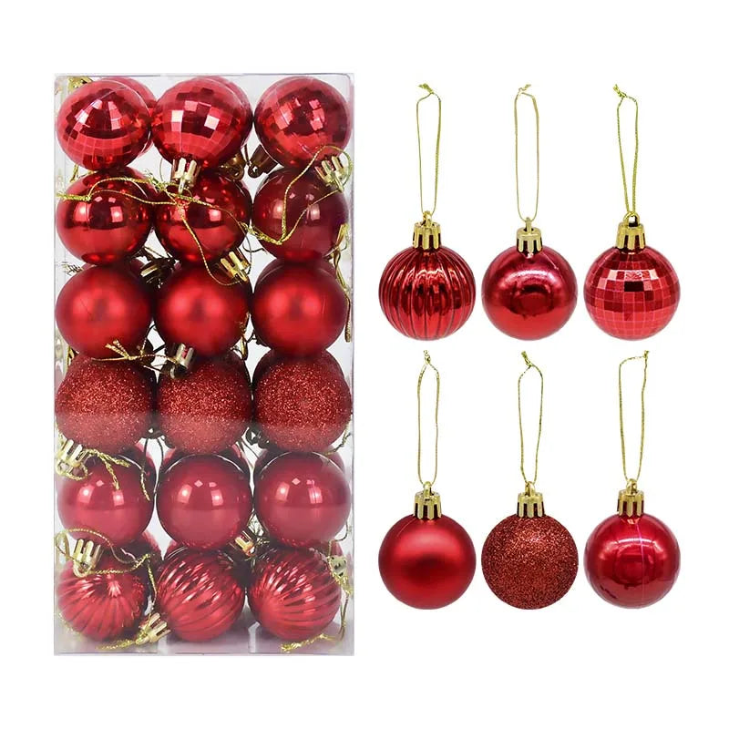 NordGlanz™ – Weihnachtskugel-Set für festliche Bäume