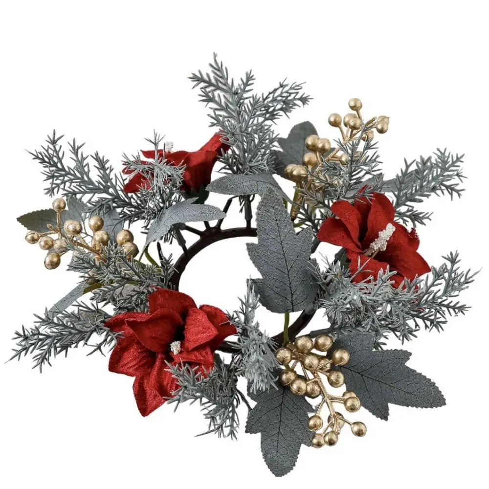 NordCandle™ – Weihnachtskranz mit Beeren & Tannenzapfen
