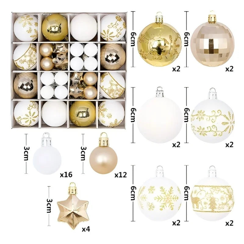 LumiBalls™ – Edles Weihnachtskugel-Set in festlichen Farben