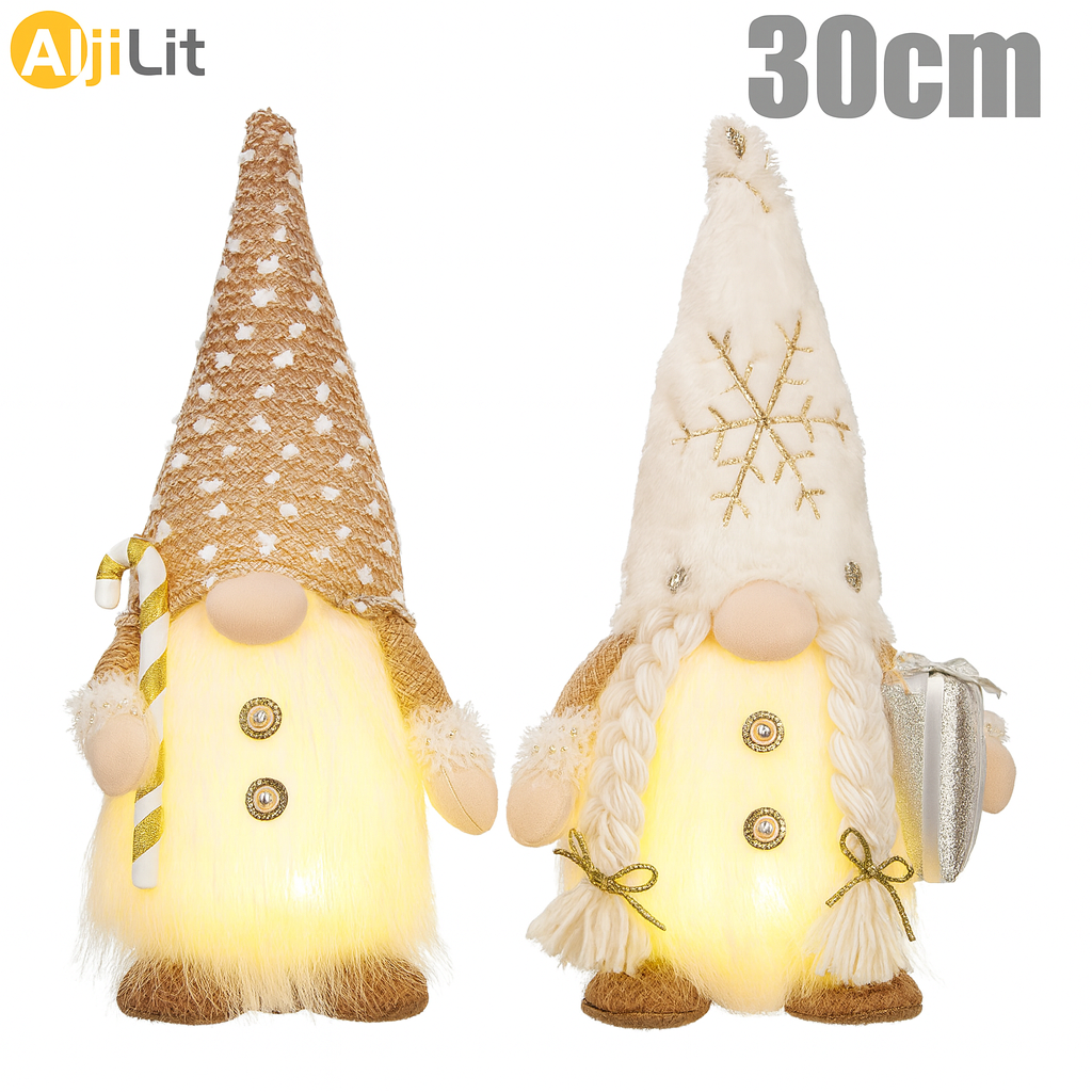 Leuchtender Wichtel – 30 cm Weihnachtsbaum-Deko & Nachtlicht