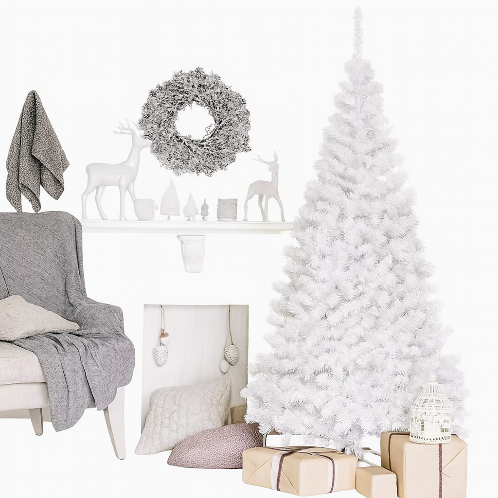 NordWeiß™ – Edler künstlicher Weihnachtsbaum für Innen & Außen